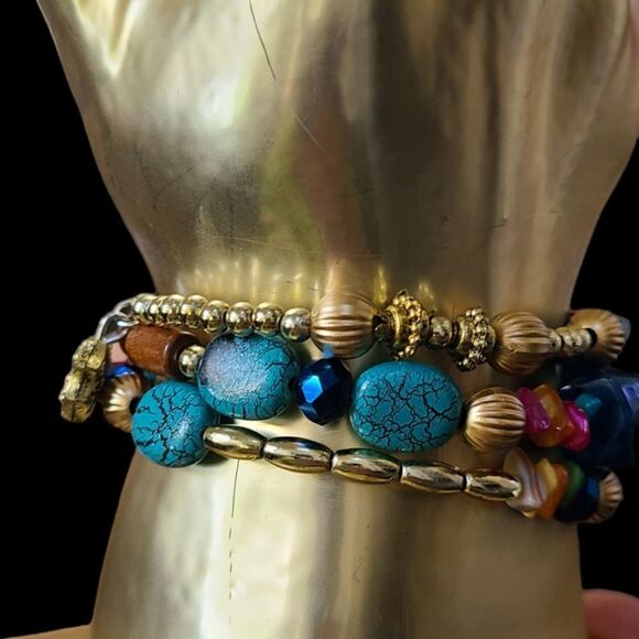 PARIS!‎ Beacelet Bohemian Statement Memory Bracelet Multi-Colored - Picture 10 of 13